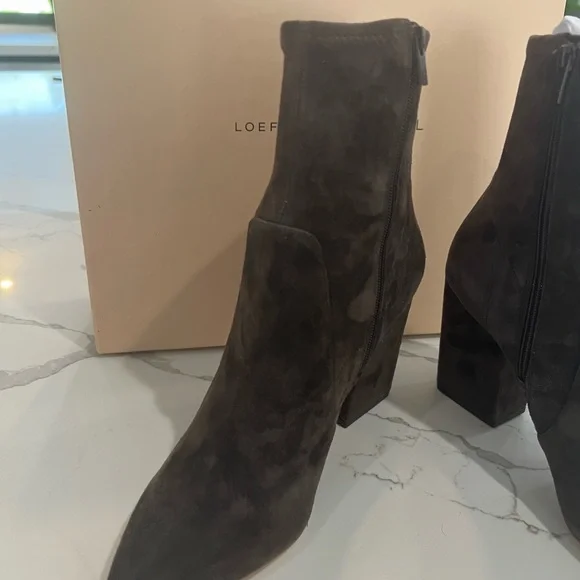 Loeffler Randall Brown Suede Isla Bootie - Picture 11 of 14